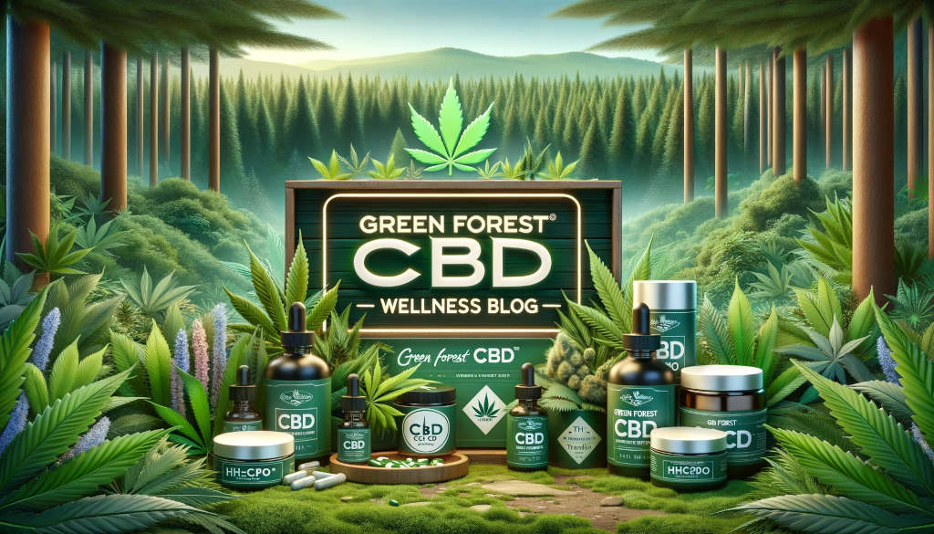 The design GreenForestCbd® - HHCPO. another landscape-oriented, visually engaging image for a cannabis wellness blog