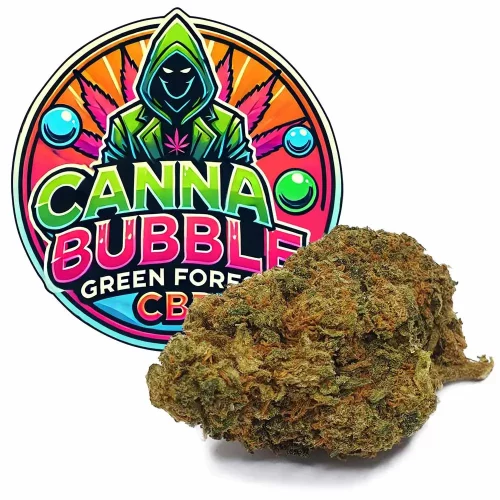 Fleur de CBD,Cannabubble CBD avec son Logo, vendu par GreenforestCBD