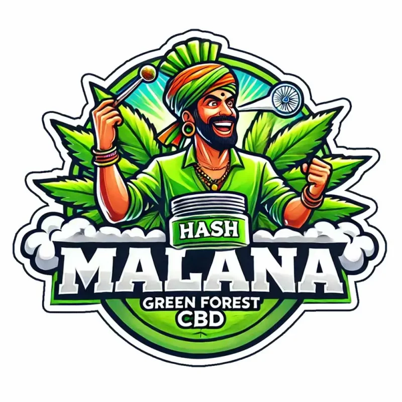 Logo de la résine de CBD Malana Hash CBD par GreenForestCBD