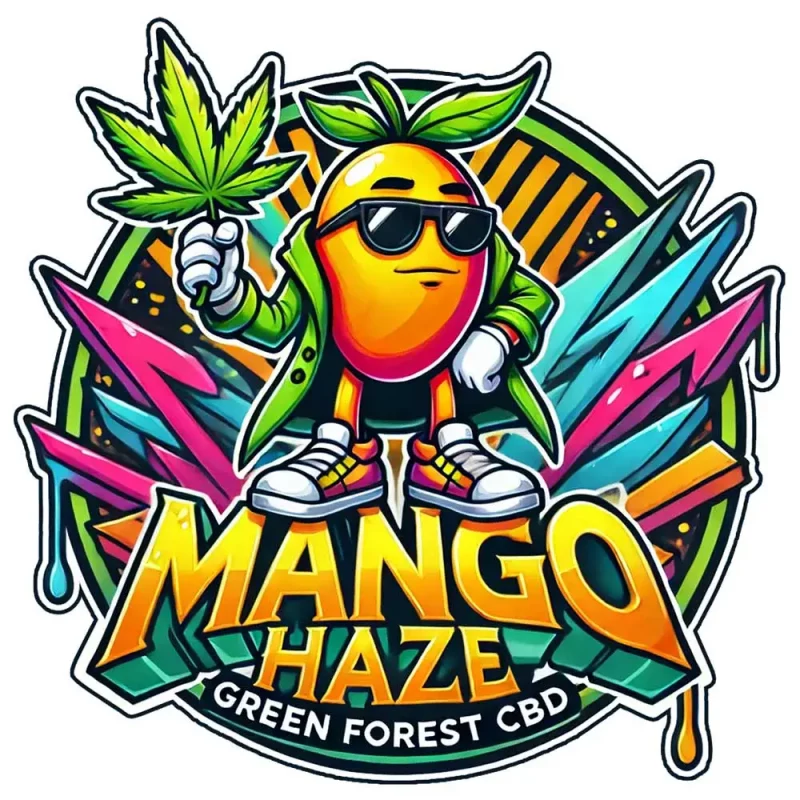 Logo de la fleur de CBD Mango Haze CBD, par GreenforestCBD