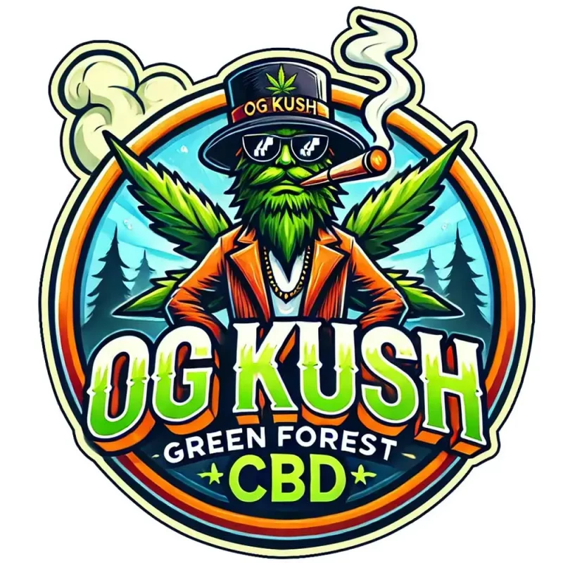 Logo de la fleur de CBD, OG Kush CBD, vendue par GreenforestCBD