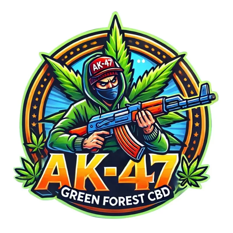 Logo de la résine de CBD AK-47 , un produit GreenforestCBD